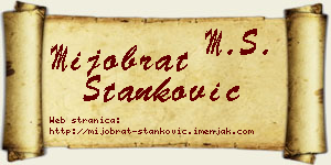Mijobrat Stanković vizit kartica